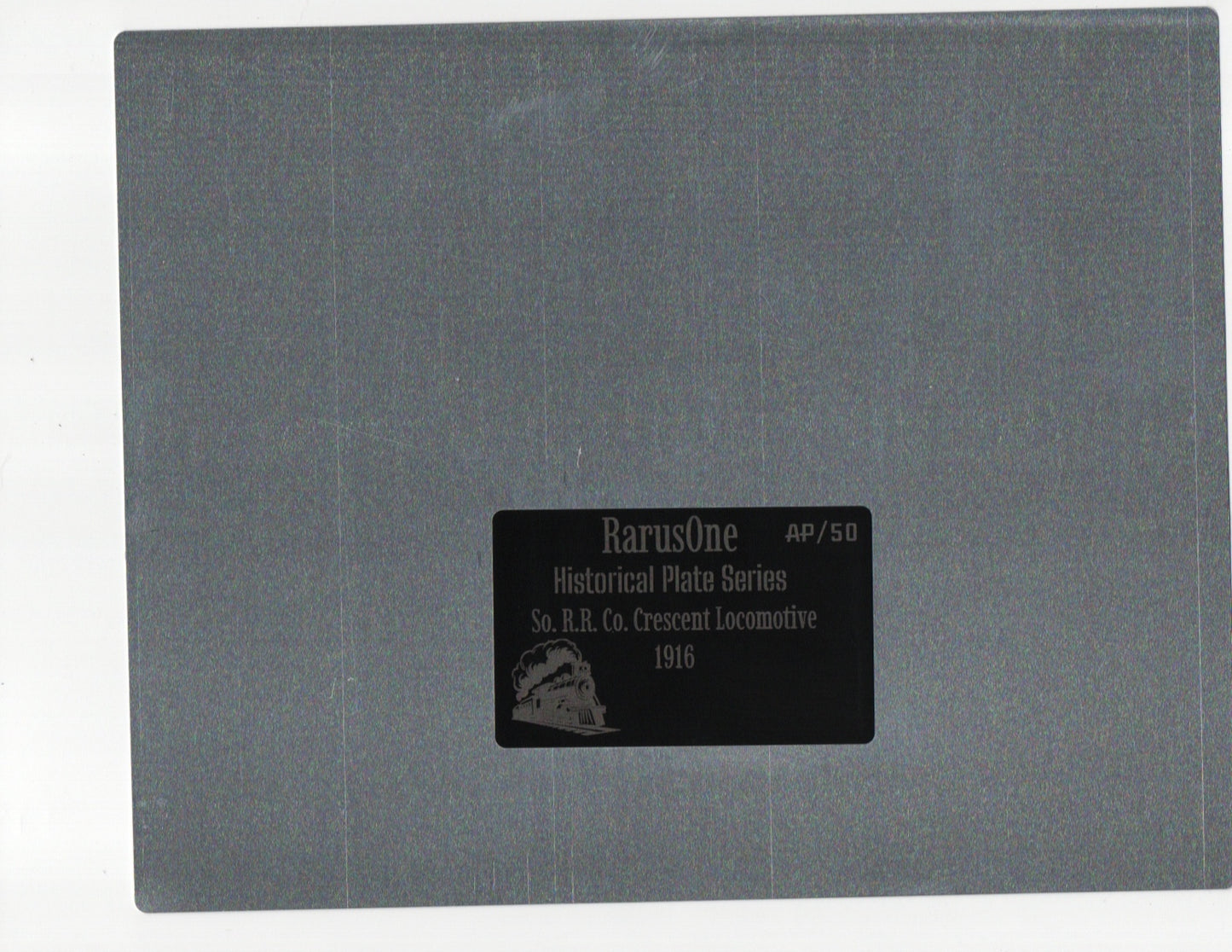 Crescent Locomotive (1916) – Limited-Edition Historical Metal Plate /50