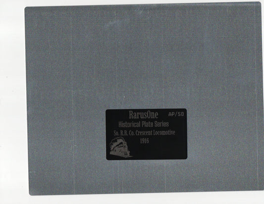 Crescent Locomotive (1916) – Limited-Edition Historical Metal Plate /50