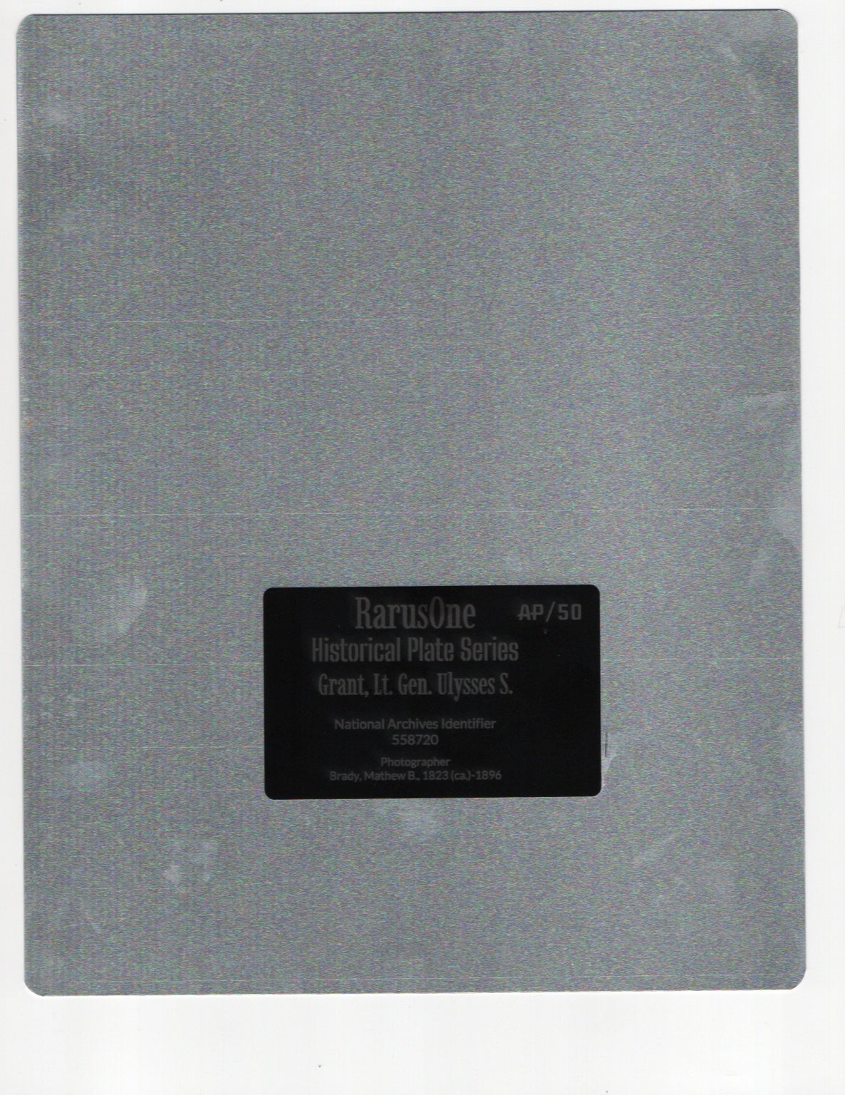 General Ulysses S. Grant – Limited Metal Print /50 | 8×10 Sublimated Steel Plate | RarusOne American Heritage Collection