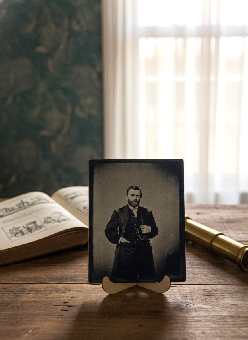 General Ulysses S. Grant – Limited Metal Print /50 | 8×10 Sublimated Steel Plate | RarusOne American Heritage Collection